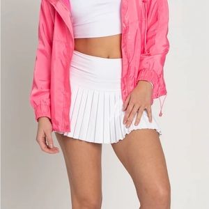 Gold Hinge pleated tennis skirt